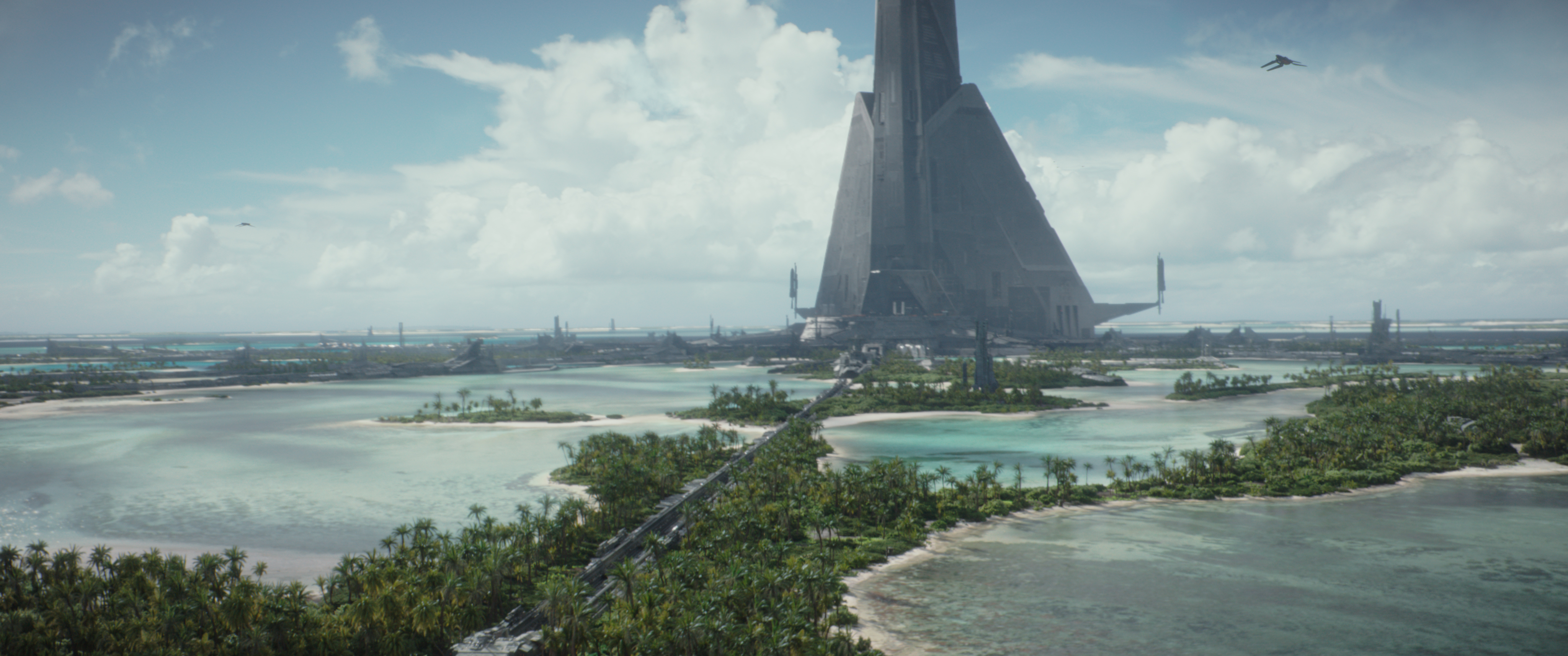 Rogue One: A Star Wars Story Scarif Photo credit: Lucasfilm/ILM ©2016 Lucasfilm Ltd. All Rights Reserved.